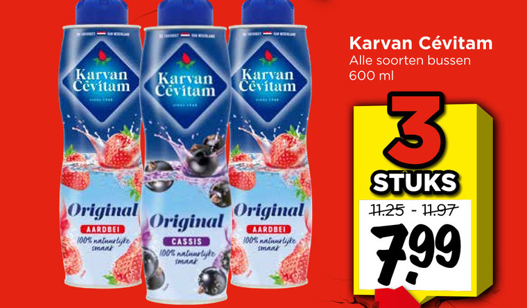 Karvan Cevitam   limonadesiroop folder aanbieding bij  Vomar - details