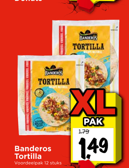 Banderos   tortilla folder aanbieding bij  Vomar - details