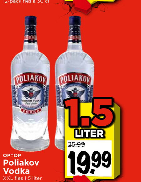 Poliakov   wodka folder aanbieding bij  Vomar - details