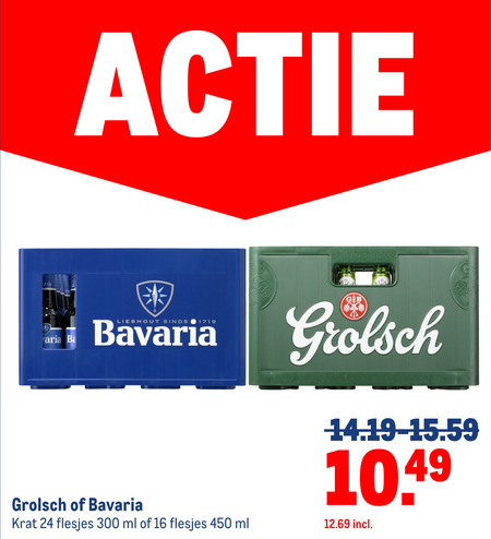 Grolsch   krat bier folder aanbieding bij  Makro - details