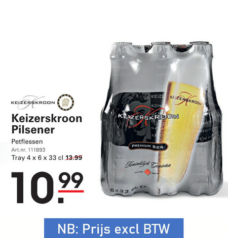 Keizerskroon   bier folder aanbieding bij  Sligro - details