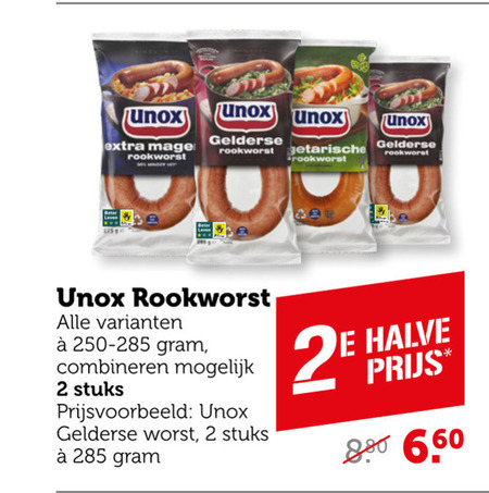 Unox   rookworst folder aanbieding bij  Coop - details