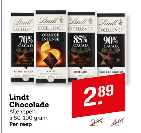 Lindt   chocolade folder aanbieding bij  Coop - details