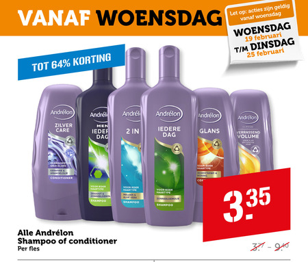 Andrelon   conditioner, shampoo folder aanbieding bij  Coop - details