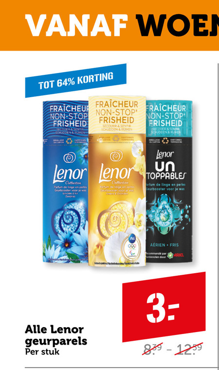 Lenor   wasverzachter folder aanbieding bij  Coop - details