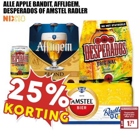 Desperados   appelcider, radler bier folder aanbieding bij  MCD Supermarkt Basis - details