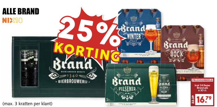 Brand   krat bier, speciaalbier folder aanbieding bij  MCD Supermarkt Basis - details