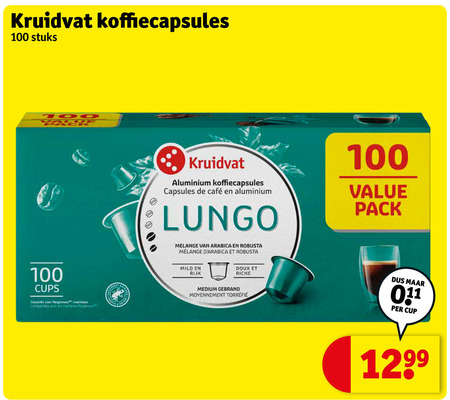 Kruidvat Huismerk   koffiecups folder aanbieding bij  Kruidvat - details