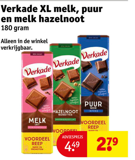 Verkade   chocolade folder aanbieding bij  Kruidvat - details