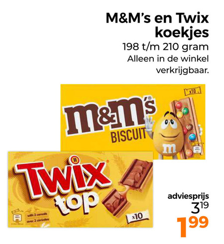 Twix   biscuits folder aanbieding bij  Trekpleister - details