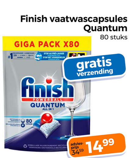 Finish   vaatwasmiddel folder aanbieding bij  Trekpleister - details