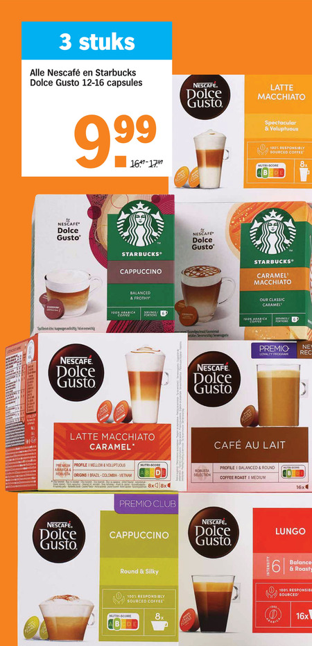 Nescafe   dolce gusto capsules folder aanbieding bij  Albert Heijn - details