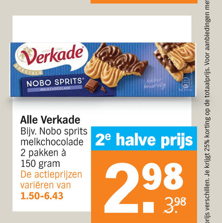 Verkade   biscuits folder aanbieding bij  Albert Heijn - details