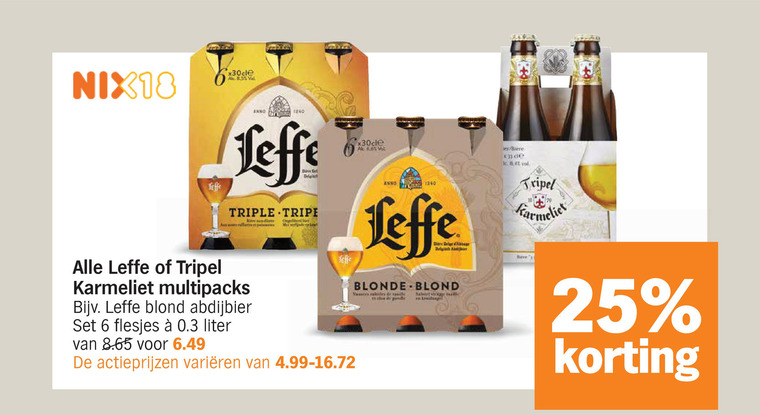 Leffe   speciaalbier, krat bier folder aanbieding bij  Albert Heijn - details