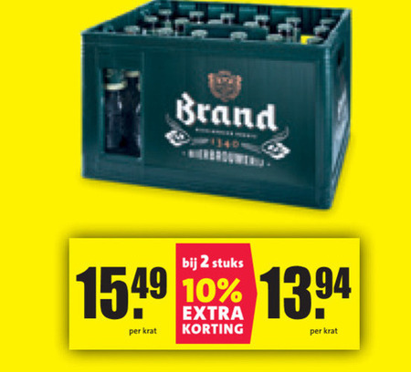 Brand   krat bier folder aanbieding bij  Nettorama - details