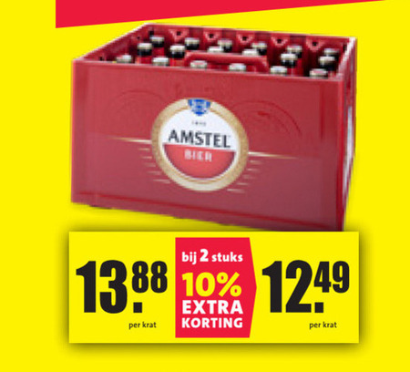 Amstel   krat bier folder aanbieding bij  Nettorama - details