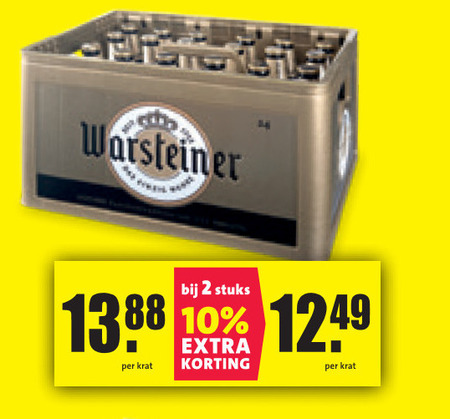 Warsteiner   krat bier folder aanbieding bij  Nettorama - details