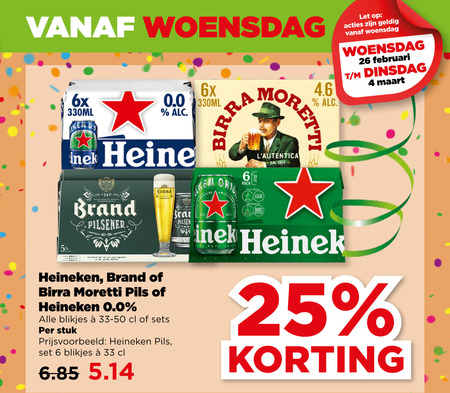 Birra Moretti   blikje bier folder aanbieding bij  Plus - details