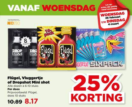 Dropshot   likeur folder aanbieding bij  Plus - details