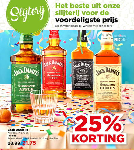 Jack Daniels   whisky folder aanbieding bij  Plus - details