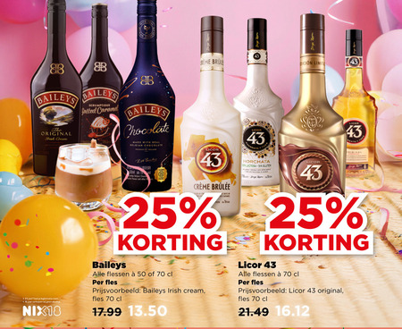 Baileys   likeur folder aanbieding bij  Plus - details