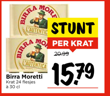 Birra Moretti   krat bier folder aanbieding bij  Vomar - details