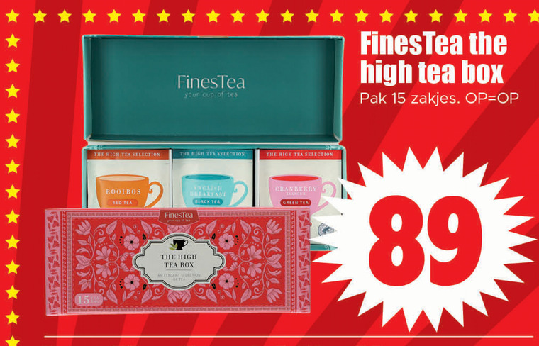 FinesTea   thee folder aanbieding bij  Dirk - details