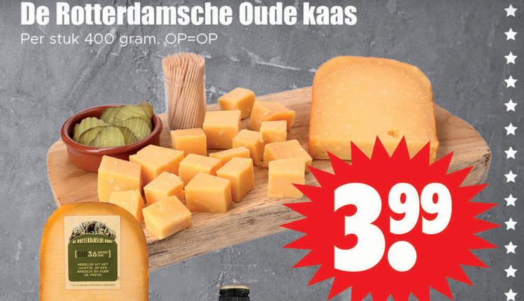 Rotterdamsche Oude   kaas folder aanbieding bij  Dirk - details