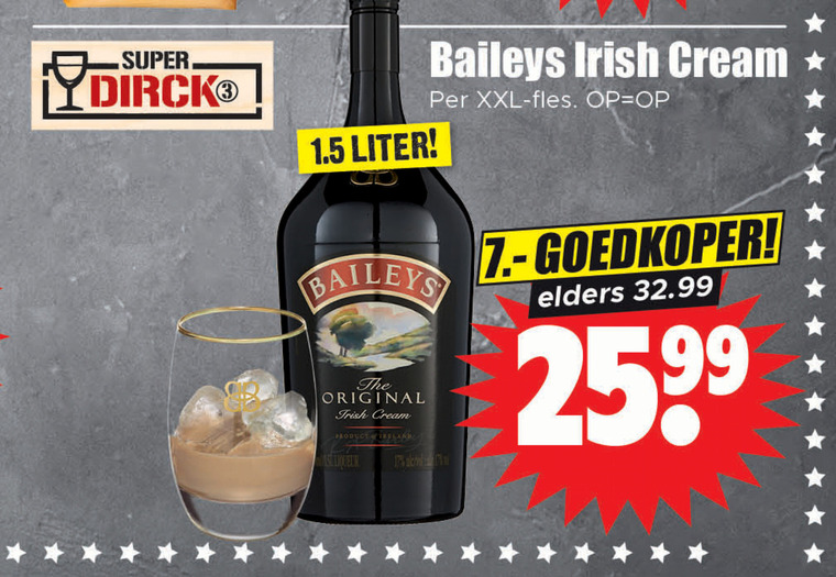 Baileys   likeur folder aanbieding bij  Dirk - details