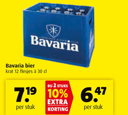 Bavaria   krat bier folder aanbieding bij  Boni - details