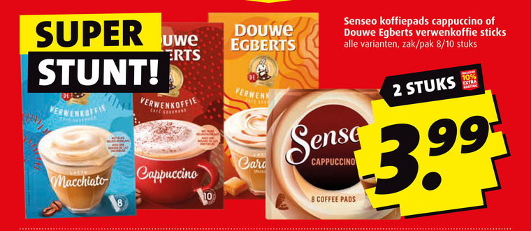 Douwe Egberts Senseo   koffiepad, oploskoffie folder aanbieding bij  Boni - details