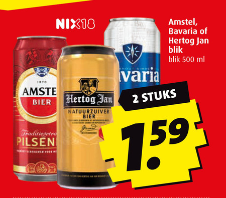 Hertog Jan   blikje bier folder aanbieding bij  Boni - details