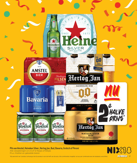 Bud   blikje bier, flesje bier folder aanbieding bij  Jumbo - details