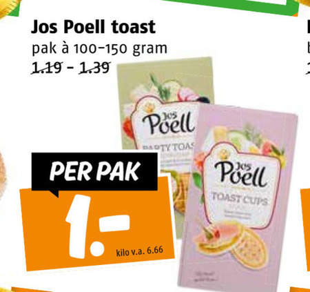 Jos Poell   toast folder aanbieding bij  Poiesz - details