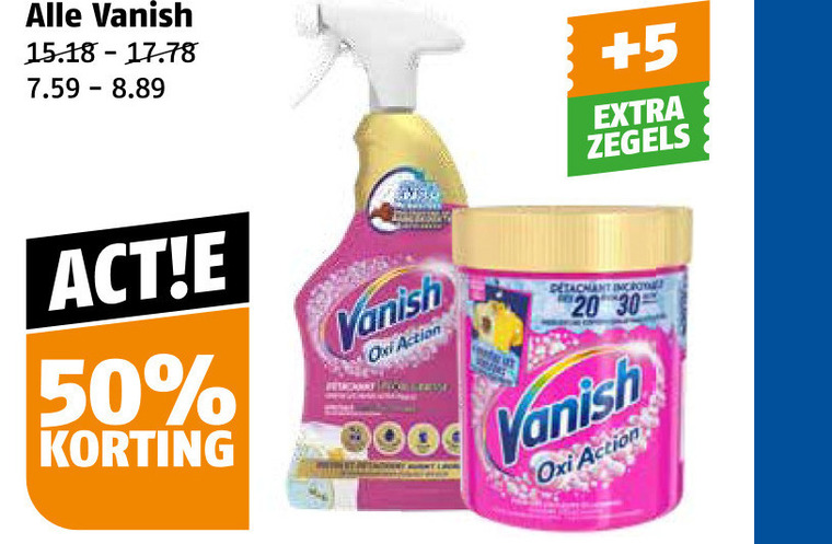 Vanish   vlekkenverwijderaar folder aanbieding bij  Poiesz - details