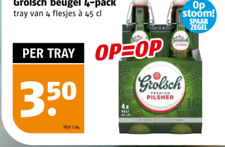 Grolsch   flesje bier folder aanbieding bij  Poiesz - details