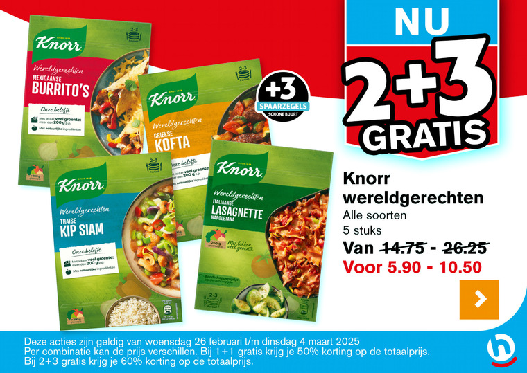 Knorr   maaltijdmix folder aanbieding bij  Hoogvliet - details