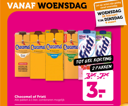 Chocomel   chocolademelk, drinkyoghurt folder aanbieding bij  Coop - details