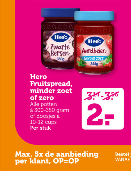 Hero   jam folder aanbieding bij  Coop - details