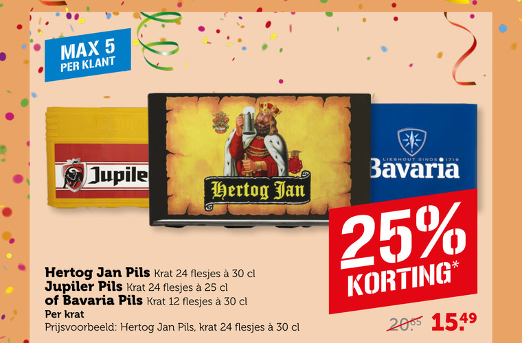 Hertog Jan   krat bier folder aanbieding bij  Coop - details