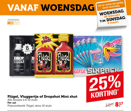 Dropshot   likeur folder aanbieding bij  Coop - details