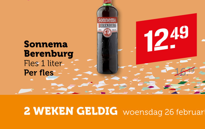 Sonnema   berenburg folder aanbieding bij  Coop - details