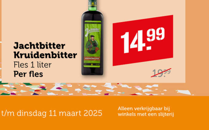 Jachtbitter   kruidenbitter folder aanbieding bij  Coop - details