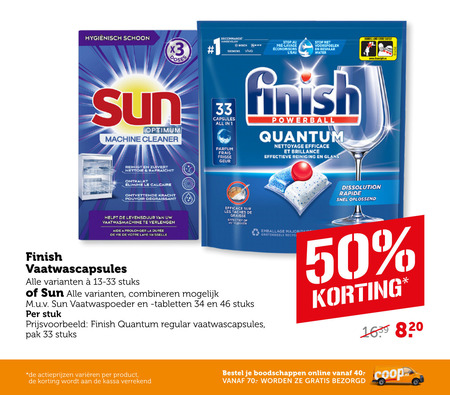 Finish   vaatwasmiddel folder aanbieding bij  Coop - details