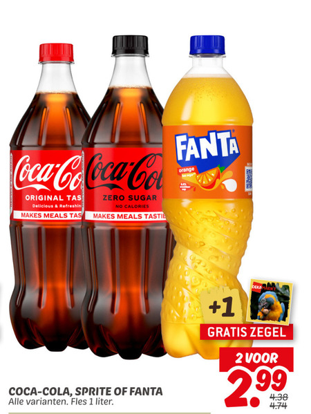 Coca-Cola   frisdrank, cola folder aanbieding bij  Dekamarkt - details