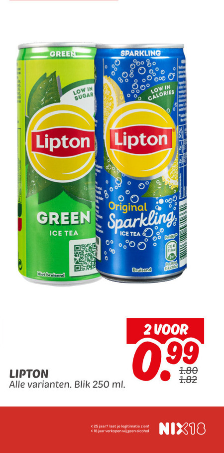 Lipton   ice tea folder aanbieding bij  Dekamarkt - details