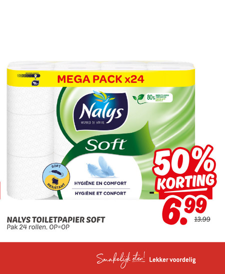 Nalys   toiletpapier folder aanbieding bij  Dekamarkt - details