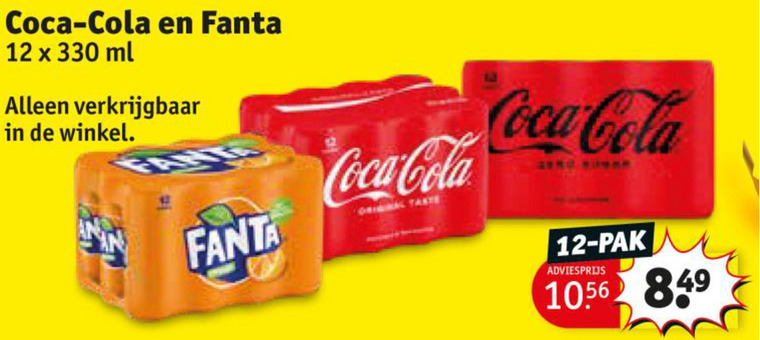 Coca-Cola   frisdrank, cola folder aanbieding bij  Kruidvat - details