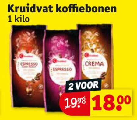 Kruidvat Huismerk   koffiebonen folder aanbieding bij  Kruidvat - details