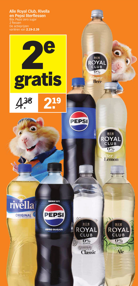 Pepsi   cola, frisdrank folder aanbieding bij  Albert Heijn - details